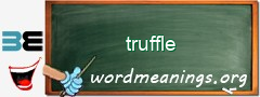 WordMeaning blackboard for truffle